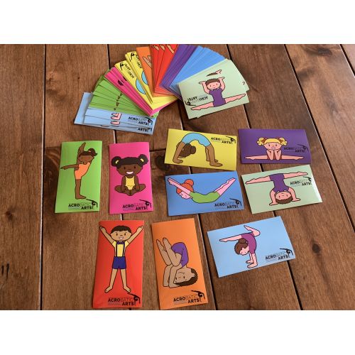 Deck of acro stickers