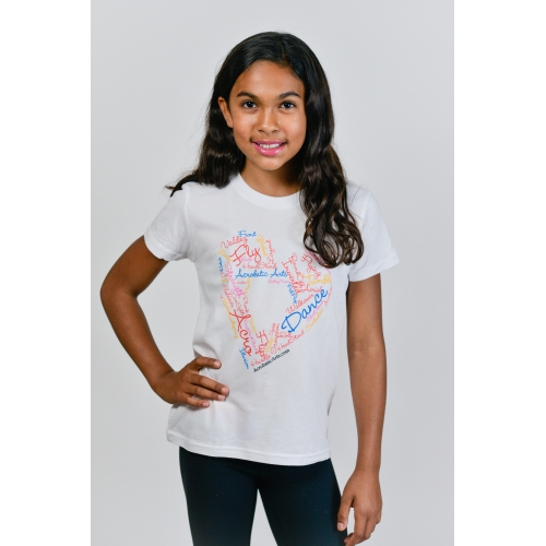 White Acro Wordle Shirt
